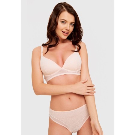Women's bra, size 75C, light pink color-2