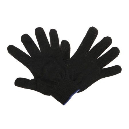 Garden gloves, x/b, knitting grade 10, 4 threads, size 9, without coating, black-1