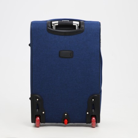 Middle suitcase 24 ", lightning department, code castle, 3 wheels, 2 external pockets, blue color-6