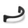 Cappio staple pen is a semicircle, aluminum, m/o 96 mm, black color