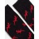 Men's cotton socks diwari happy "lizards", size 27, color black