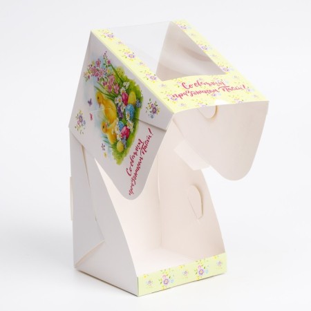 Easter box with the "Chickens" window, 12.5 x 9.5 x 9.5 cm-1