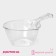 Bucket with a measuring scale of the share, 1 l, 29.5 × 18 × 10.5 cm, transparent
