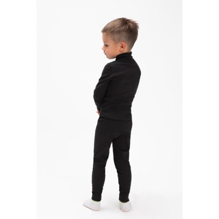 A set for the boy thermo (turtleneck, pants), black color, height 116 cm (32)-2