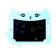 A tablet for drawing and notes Luazon "cat", 8.5 ", color display, blue