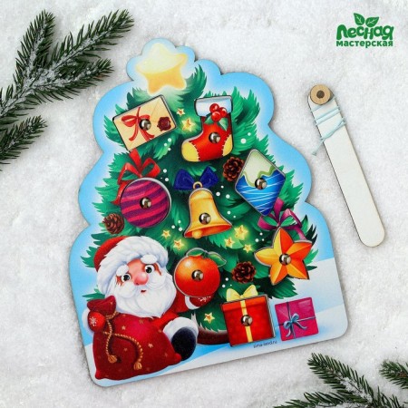 New Year's toy. Fishing "New Year! Christmas tree Montessori "-1