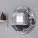 Mirror, wall -mounted, with sandblasting graphics, 70 x 70 cm