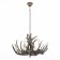 Suspended chandelier ST LUCE. SL154.703.06. Corna. 6x40 watts, E14, 65x65x37 cm, color gray color