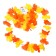 Hawaii set "Flowerers", (necklace, wreath 2 bracelets), yellow color
