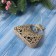 Decoration Christmas tree "Brush Brush" 8x9.5 cm, gold