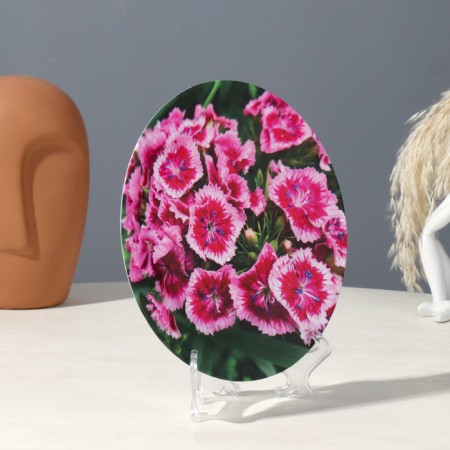 Decorative plate "Flowers", type 2, d = 17.5 cm-2