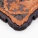 Wooden backgammon carved large "pattern", 45 x 45 cm