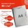 A set of colored coated paper, A4, 10 sheets (5 gold+5 silver), self -adhesive