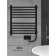 Electric heated towel Indigo Attic, 600x500 mm, timer, hidden installation, black