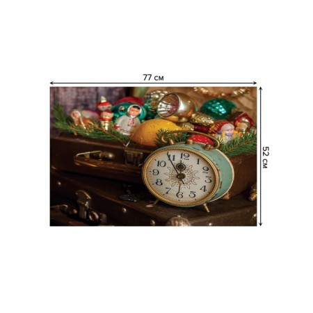 The bathroom rug "New Year knocks", anti -slip, size 52x77 cm-1