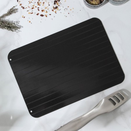 A baking sheet for defrosting products of a shade, 29.5 × 20.5 cm, black color-1
