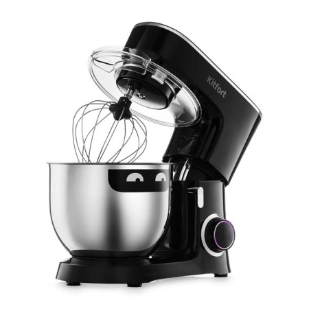 Mixer KitFort KT-3080, planetary, 1400 W, 7 l, 3 nozzles, 6 speeds, black