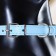 Collar "crown" with metal decor and rhinestones, 36 x 1.4 cm, Osh 24-31, blue