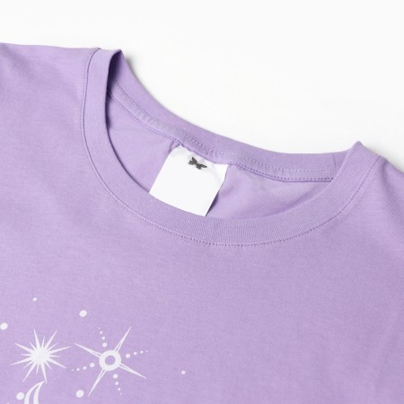 Women's T -shirt "Sun", lilac color, size 48-1