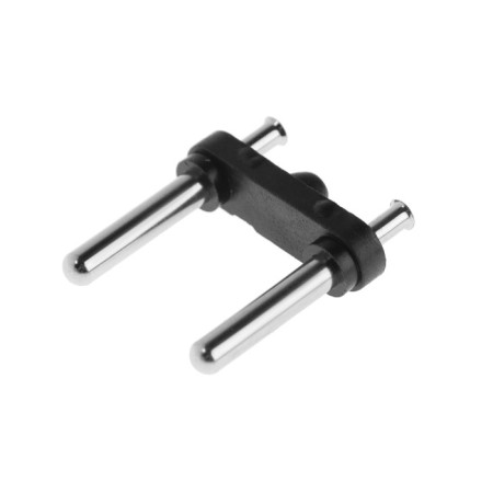 Reinforcement fork, 10 A, 250 V, diam. pin 4.0 mm, black, set (100 pcs)