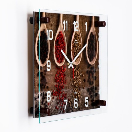 Wall watches: kitchen, "spices", silent, 25 x 35 cm-1