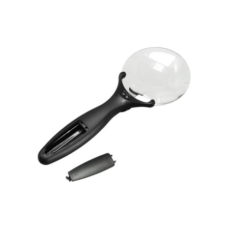 A magnifier with a handle and backlight VEBER 789-90, 3x-6x, diameter 90 mm, led backlight, in case-2