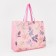 Household bag without fastening, pink color