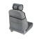 Nabbage on the front seat, velor, size 55 x 150 cm, gray