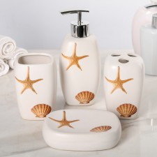 A set of accessories for the bathroom 