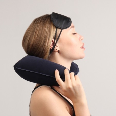 Tourist set: a pillow for the neck, sleep mask, beryushi-10