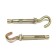 Anchor bolt of scrap, with a hook, galvanized, 8x60 mm, 75 pcs