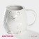 Mug of the Vodlyana Hedgehog in Gold, 450 ml, white color