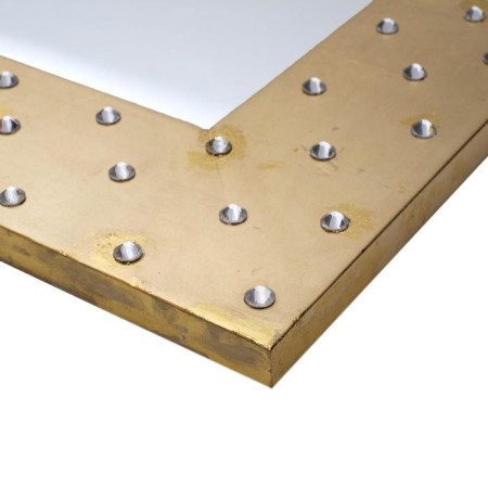Chiera mirror, gold, 50 × 50 cm-1