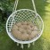 Billy swing pillow, diameter 60 cm, gray-beige color