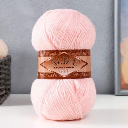 Angora Gold Simli yarn 75% acrylic, 20% wool, 5% metallic 500m/100g (271)