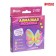 Diamond mosaic-sticker on a sticker for children "Butterfly", 10 x 10 cm
