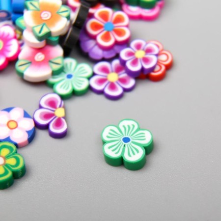 Decor for creativity plastic "Flower" set 20 grams mix-1