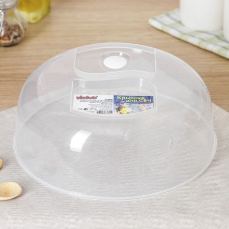 CHF for microwave, 26 cm, with a valve, transparent-3