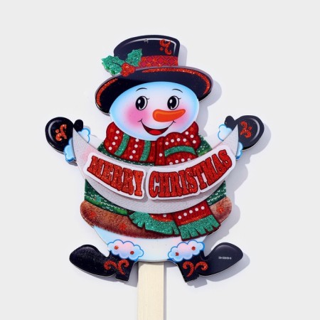 Topper luminous "snowman" 20.5x73.5 cm-2