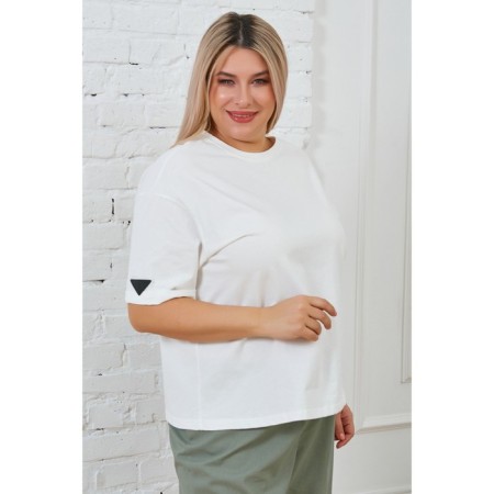 Female T -shirt, size 56, white color