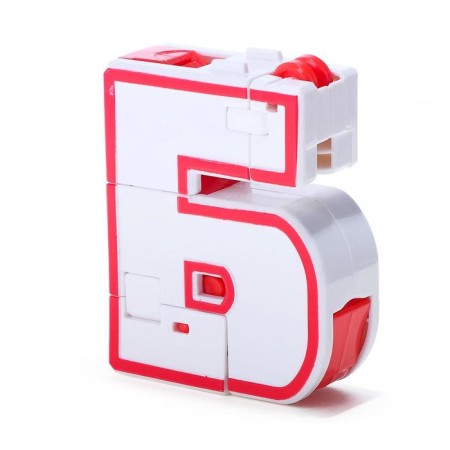 A set of robots "alphabet", transforms, light and sound effects, 6 letters, gather in 1 robot-11
