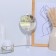 A mirror with a handle, bilateral, with an increase, D mirror surface 12.5 cm, the color is transparent