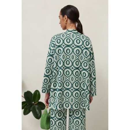 Female set: cardigan, trousers, size 56-3