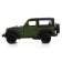Metal jeep wrangler, 1:32, inertia, color is matte green