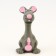 Bruttail toy for dogs from latex "Mouse", 10 cm, gray