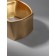 The cuff bracelet "Swiming square", metal, color gold