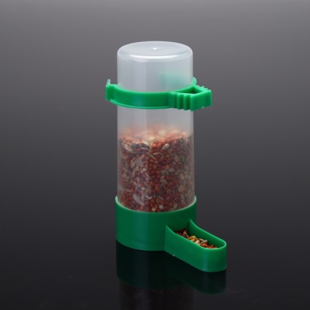 Drinker/bird feeder 10.5 x 3.5 cm, 90 ml, green-5