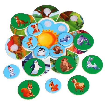 Velcro toy "Mom, baby, dwelling"-1