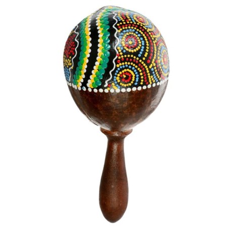 Souvenir musical instrument Marakas "Turtle" 22x11x6 cm mix-11