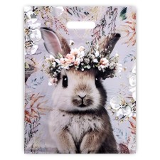 Summer Bunny package, plastic with a cut pen, 30x40 cm, 60 μm
